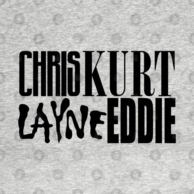 Chris Kurt Layne Eddie - Grunge's Finest by DAFTFISH